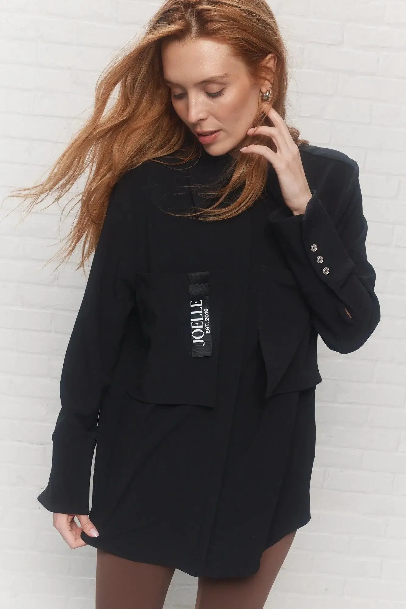 Barty | Chemise noire semi-ample