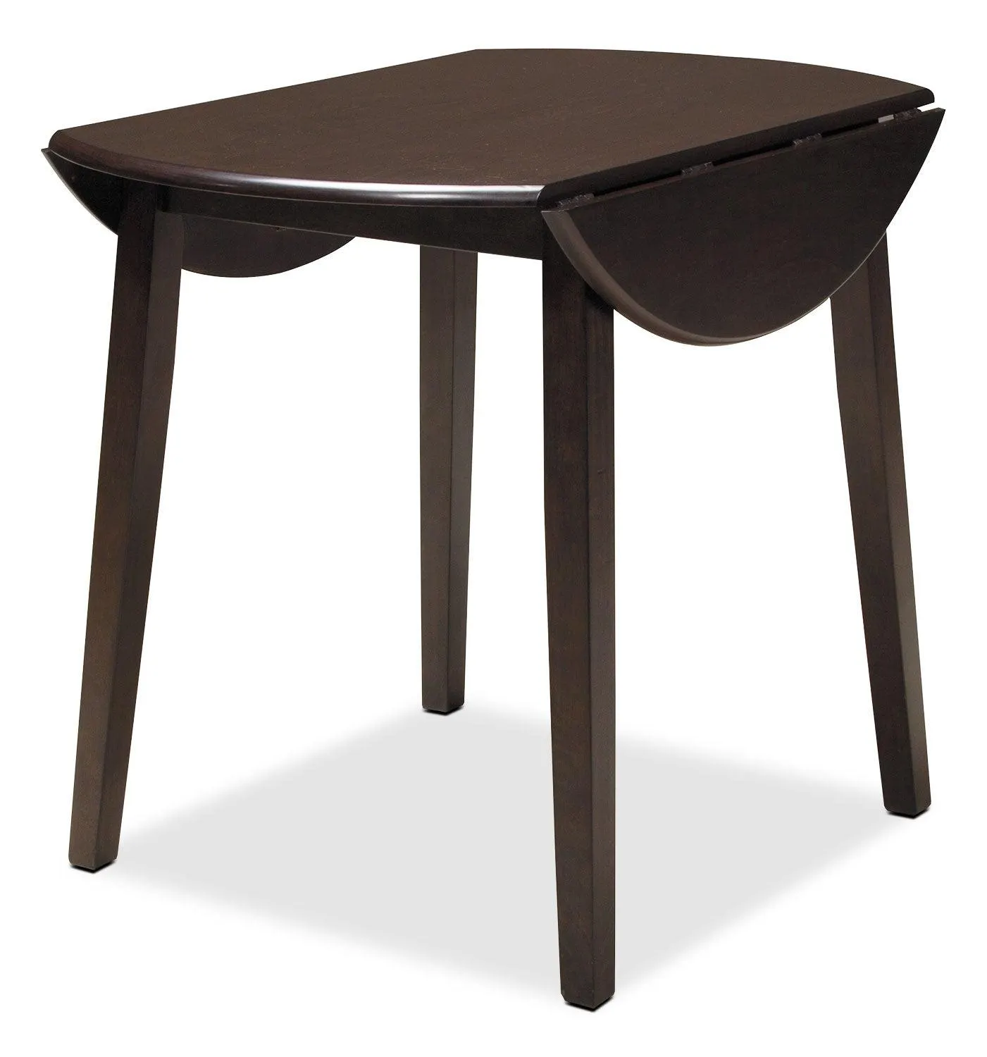 Table de salle à manger ronde Hammis de 36 po (L) à abattant - brune
