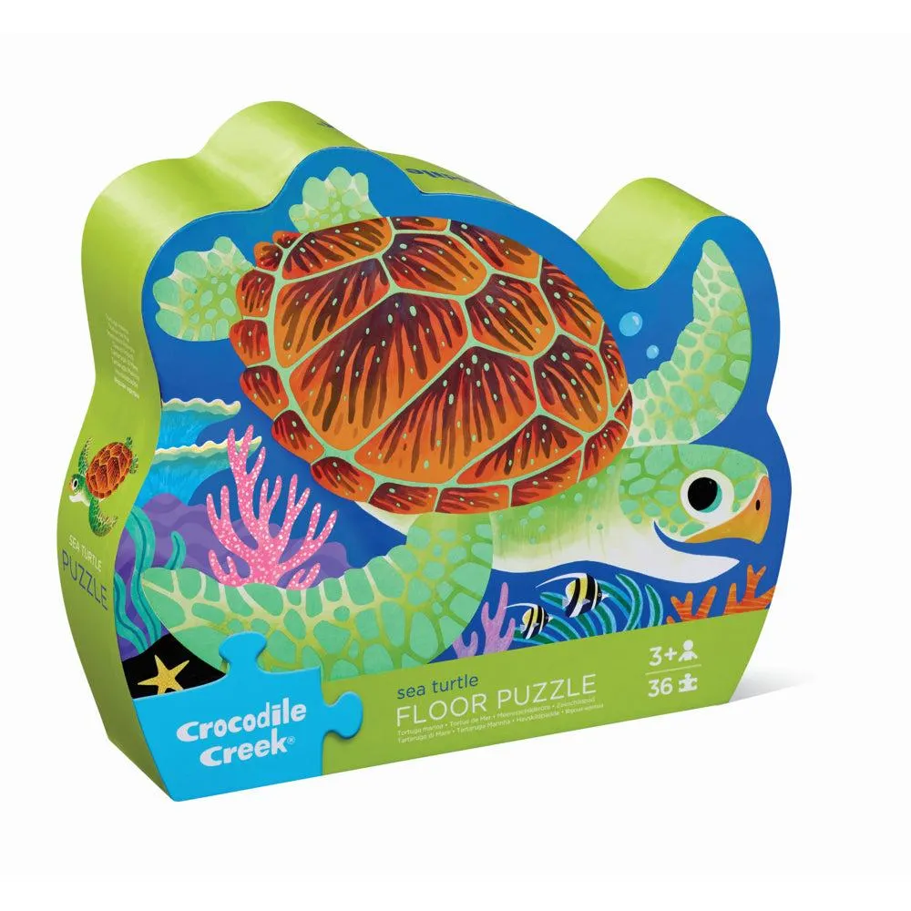 Crocodile Creek - Casse-tête de sol tortue de mer, 36 Pieces