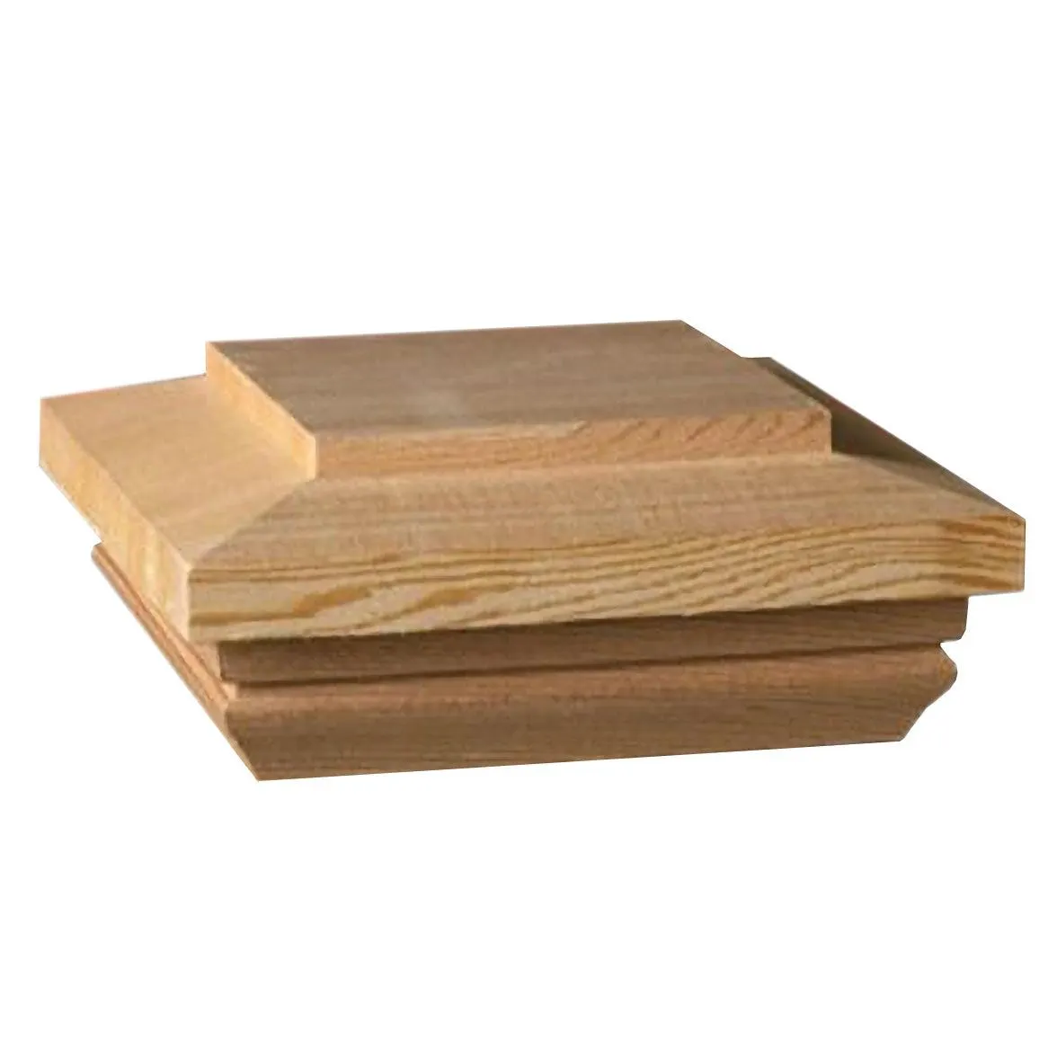 Flat Hatteras cap 4" x 4" cedar