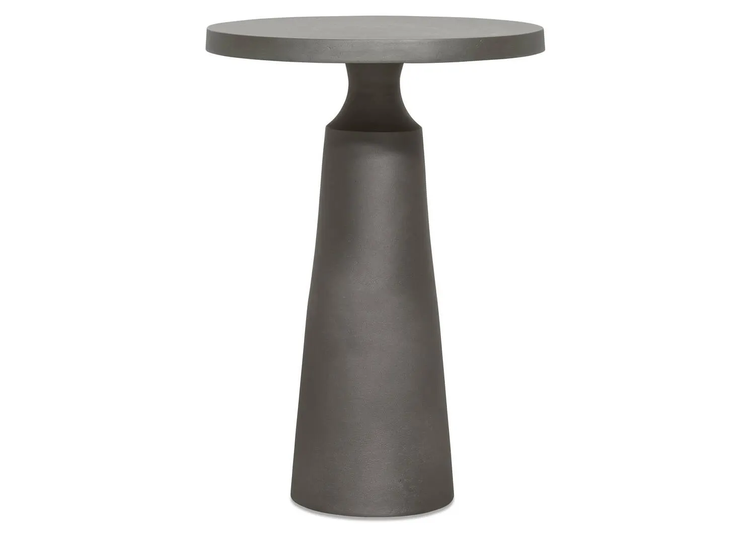 Table d’appoint Gershwin en métal recyclé -graphite