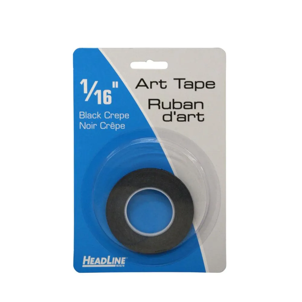Headline Sign - Ruban artistique graphique - 1/16 po x 603 po - Noir