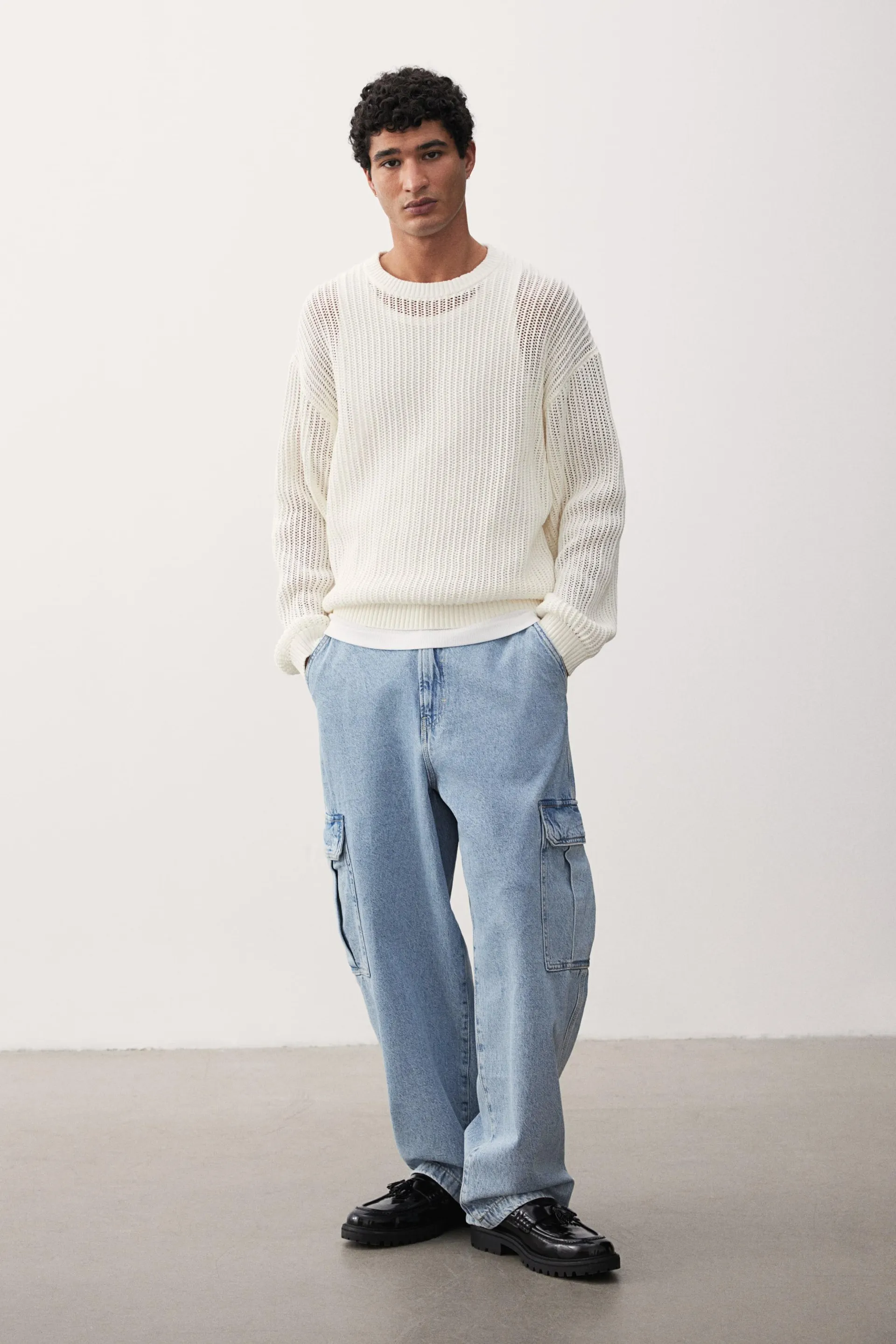 Jean cargo ample