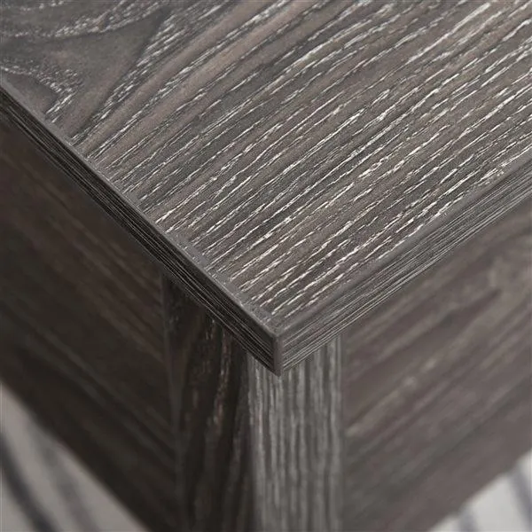 Table basse avec plateau relevable par HomCom en composite gris