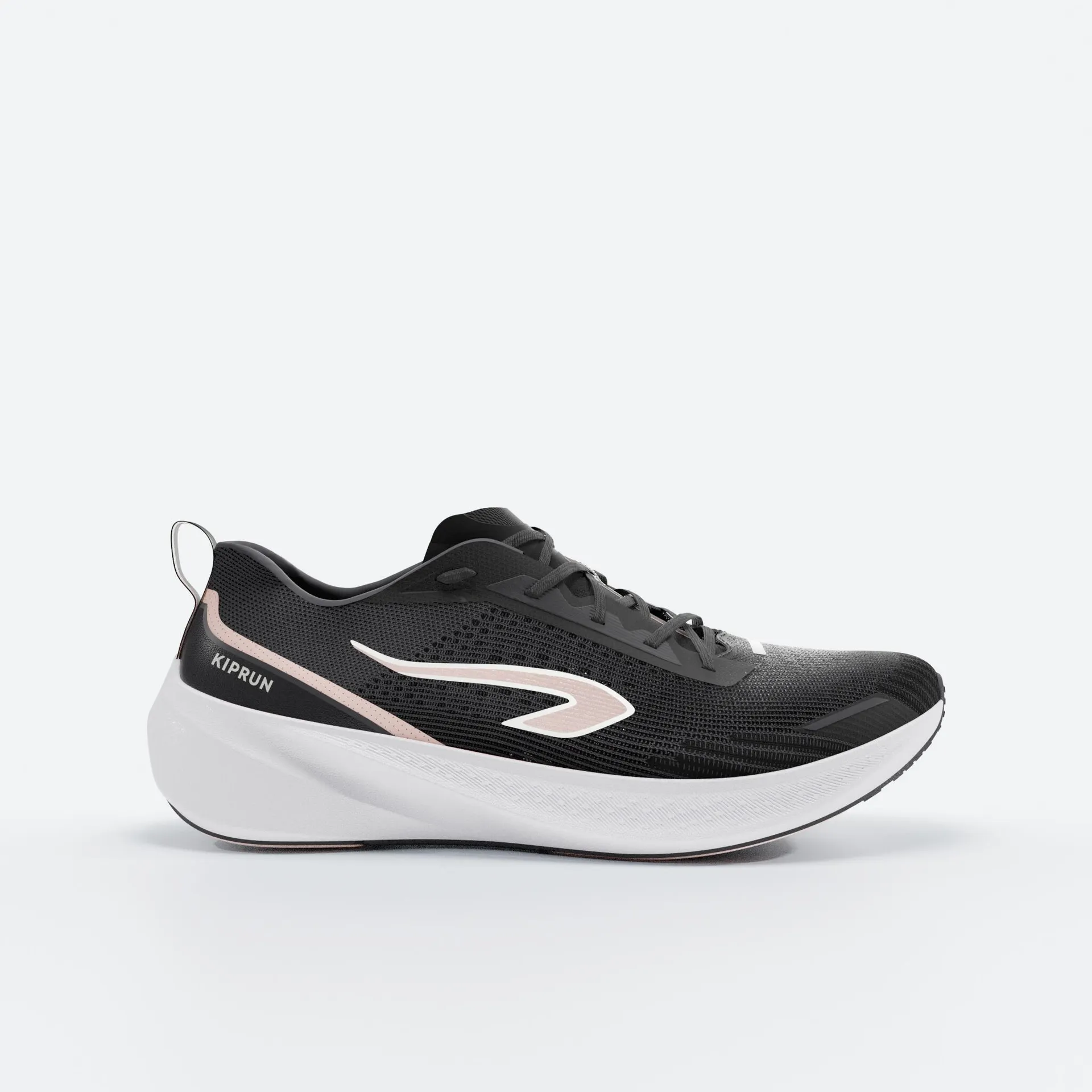 Chaussures de course femme - Kiprun Cushion 500 noir/rose
