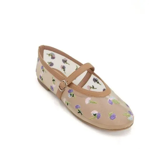 No Boundaries Women's Floral Mesh Mary Jane Shoes, Sizes 6-11