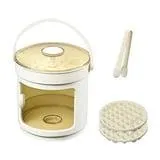 Bacs à Glaçons 72 Compartiments pour Congélateur avec Bac de Rangement - Ensemble de Machine à Glaçons Rotatif avec Couvercle Anti-Débordement - Grand Bac à Glaçons pour Pucks Faits Maison, Parfait pour Cocktails et Boissons d'Été