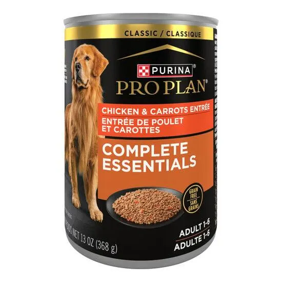Entrée de poulet et carottes « Complete Essentials Classic » sans grains pour chiens adultes, 368 g