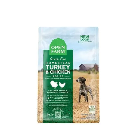 Nourriture sèche sans grains dinde et poulet pour chiens, 9,97 kg