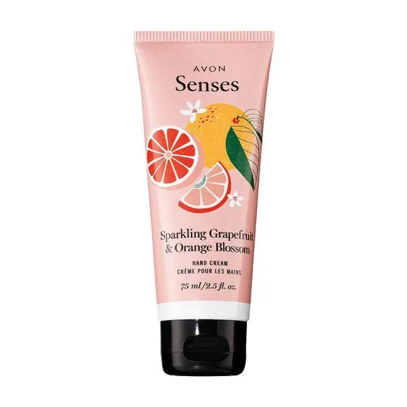 Crème pour les mains Avon Senses Sparkling Grapefruit & Orange Blossom