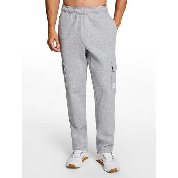 Reebok Men's & Big Men's Delta Logo Fleece Cargo Sweatpants, Sizes XS-5XL