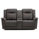 Causeuse inclinable avec console porte-gobelets Mazin 99646GY-2C