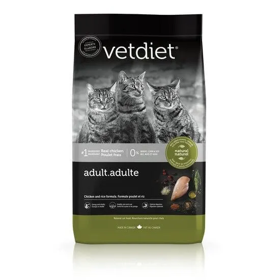 Nourriture sèche au poulet pour chat adulte