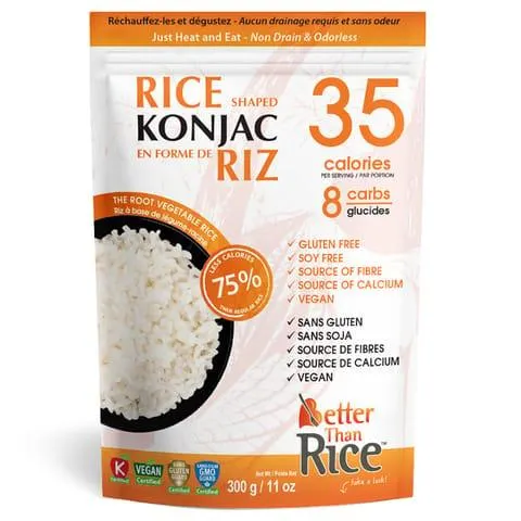 Konjac - En forme de riz
