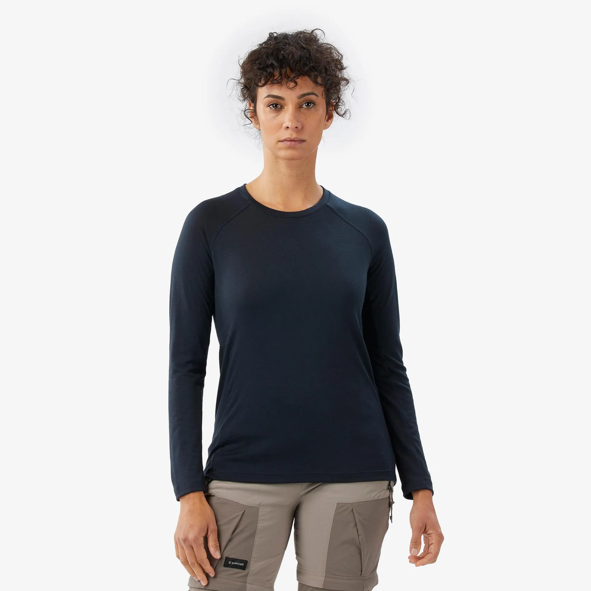 T-shirt manches longues en laine mérinos femme