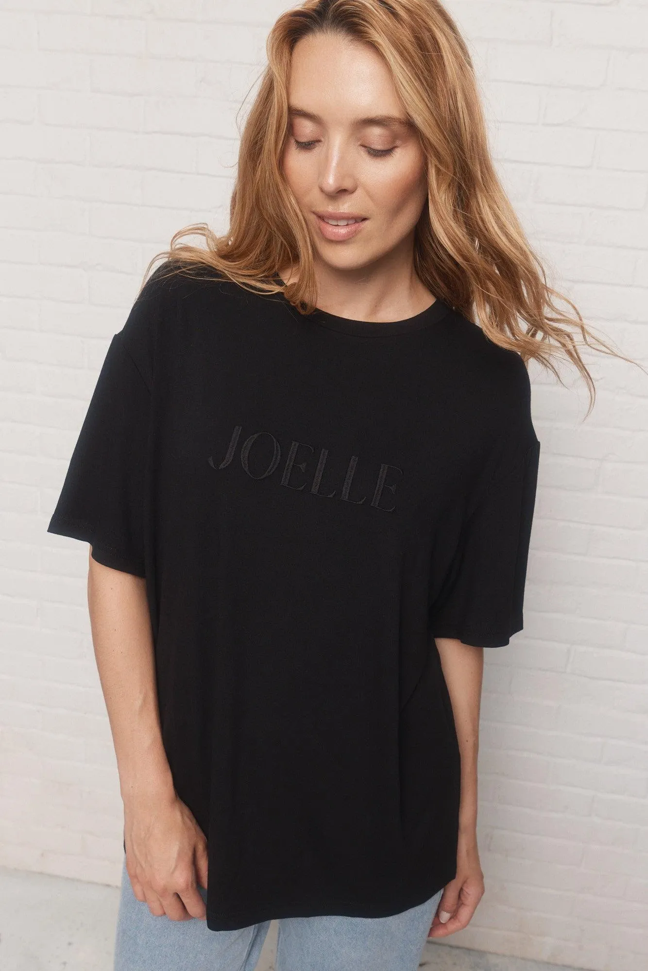 Laurenzo | T-shirt brodé noir