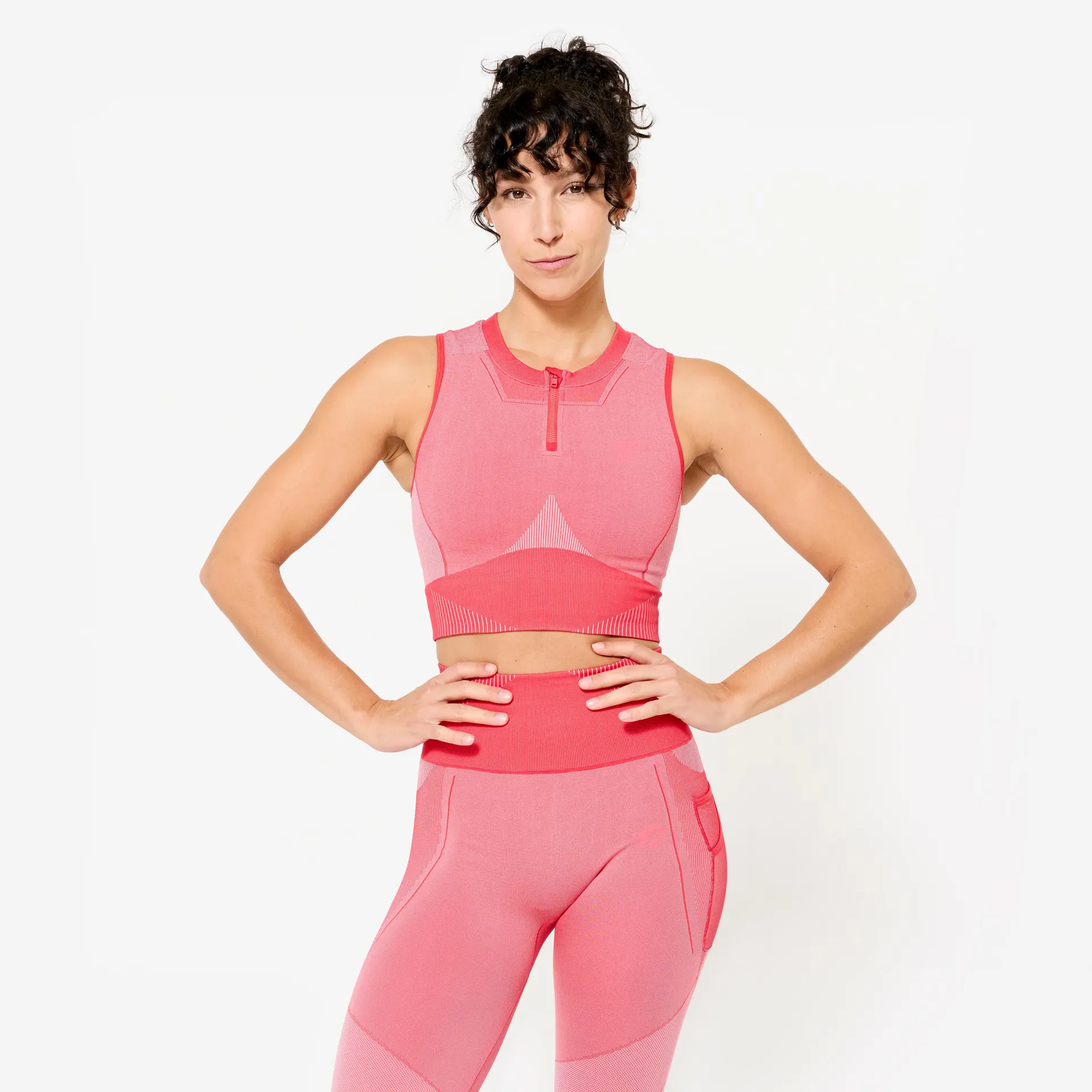 Haut court sans coutures femme