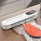 ZZwxWA Ma Commande Machine de Scellant sous Vide Cuisine dans la Boîte Machine de Scellant Alimentaire pour les Températures de Stockage des Aliments Scellant Automatique avec des Sacs sous Vide 10Pcs