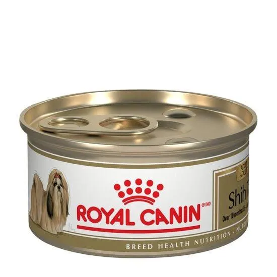 Nourriture humide pour chien adulte de race Shih Tzu