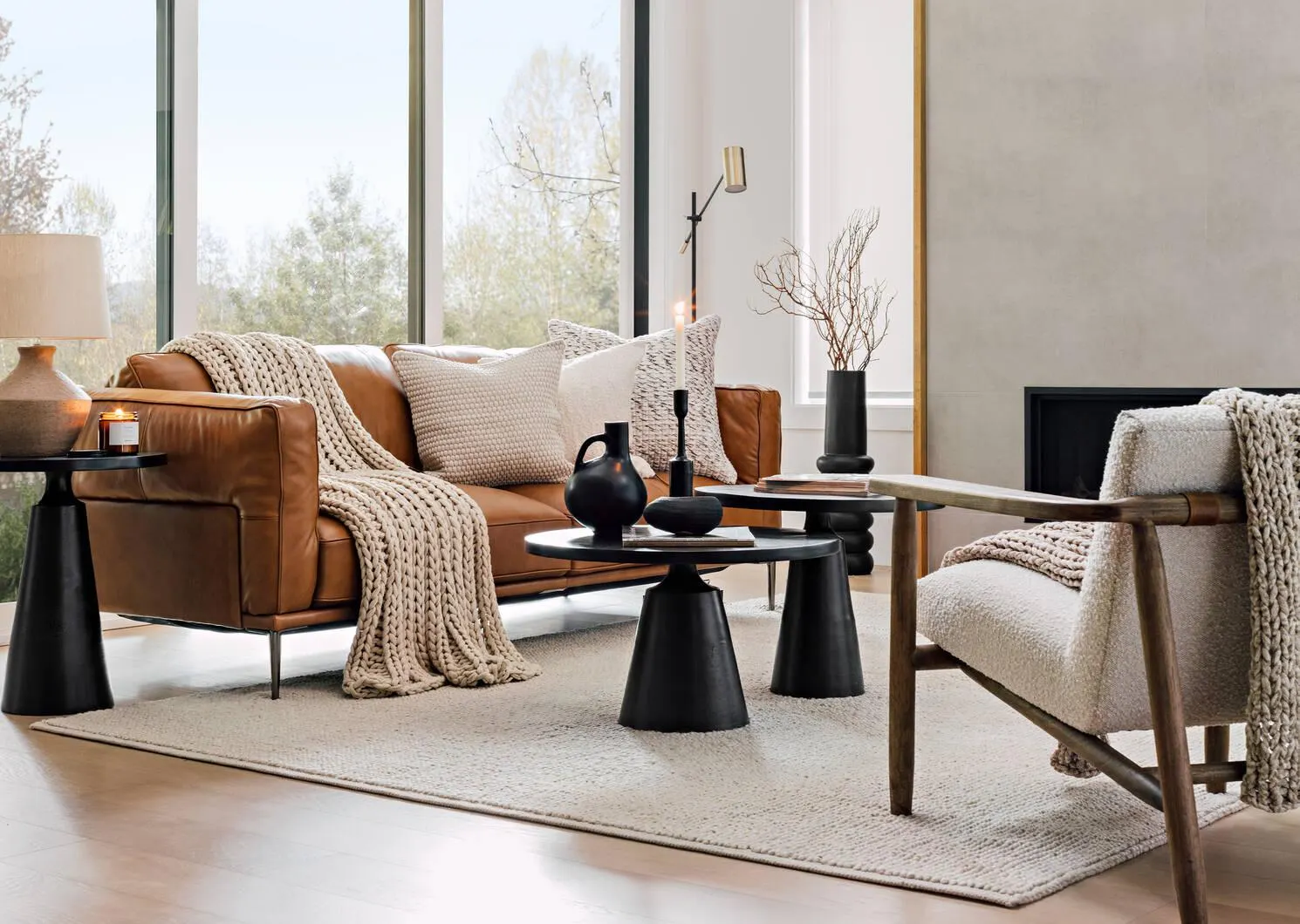 Table d'appoint Gershwin 24 po en métal recyclé