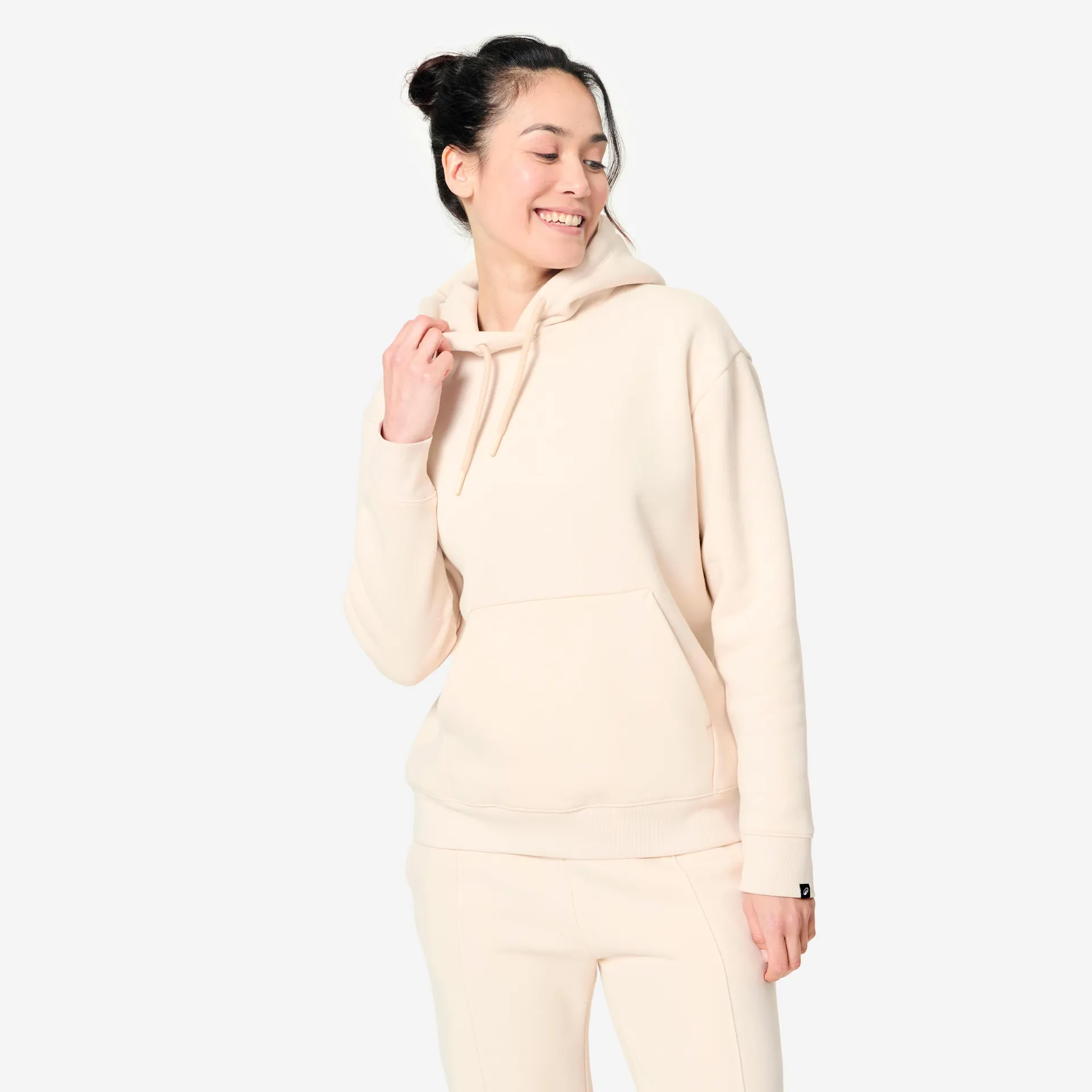 Chandail à capuchon en coton ouaté chaud femme