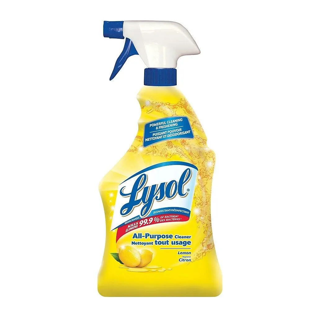 Lysol â€“ Produit nettoyant tout usage avec vaporisateur Complete Clean, parfum citron, 650 ml