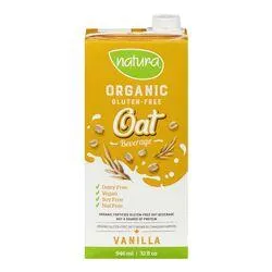 Gluten Free Organic Unsweetened Fortified Vanilla Oat Beverage