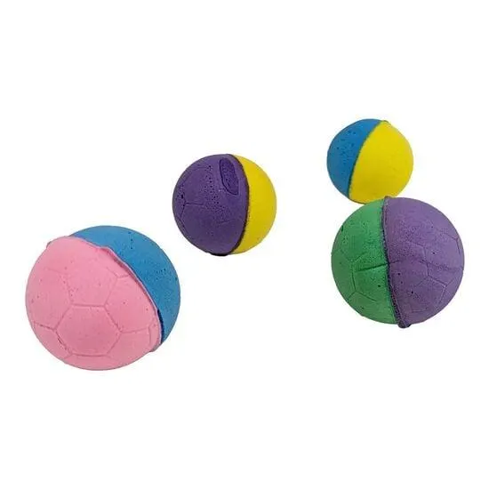 Balle éponge pour chats