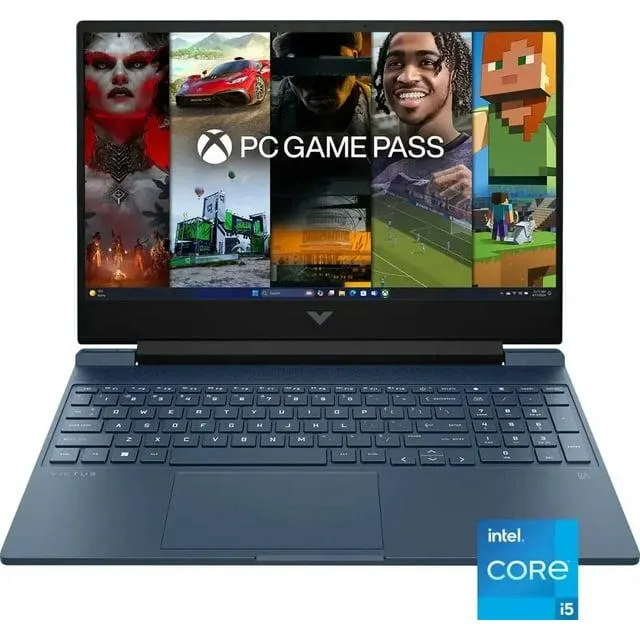 HP Victus 15.6 Pouces Full HD 144Hz Ordinateur Portable de Jeu, Intel Core i5 12450H, 16 Go Mémoire, 512 Go SSD, NVIDIA GeForce RTX 3050, Windows 11 Famille, WIFI 6, Pavé Numérique, Performance Bleu