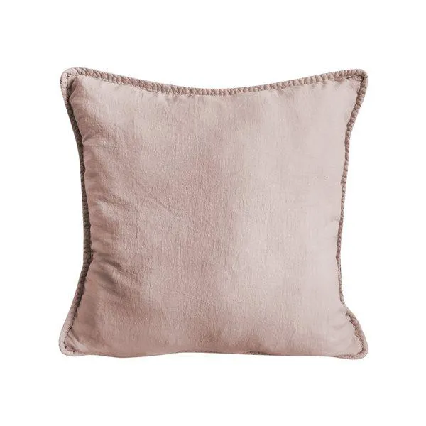Coussin décoratif carré de 18 po x 18 po Carson par Gouchee Home, rose