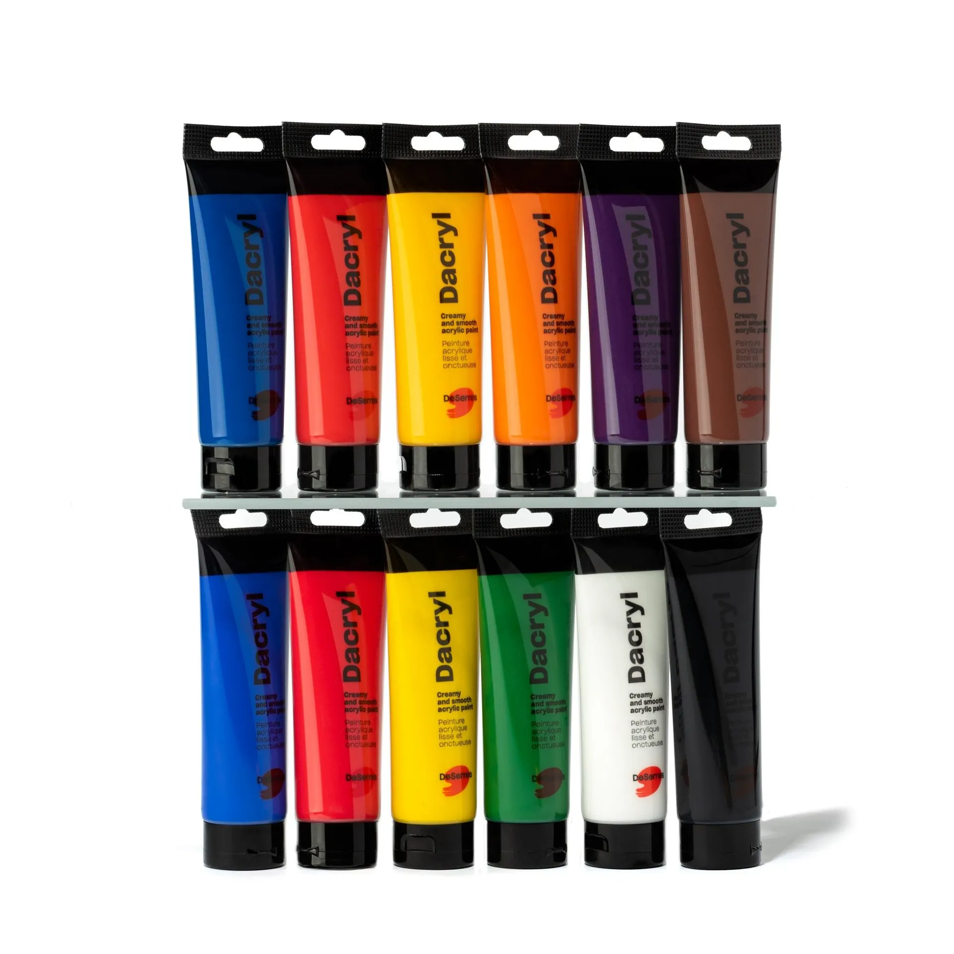 Dacryl Studio Acrylic Kit - Low Viscosity, Assorted Colours, 12 Pieces