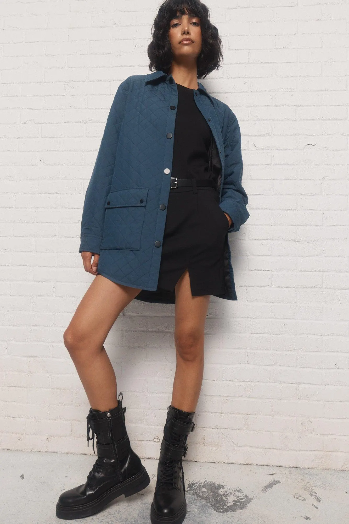 Daly | Veste matelassée bleue