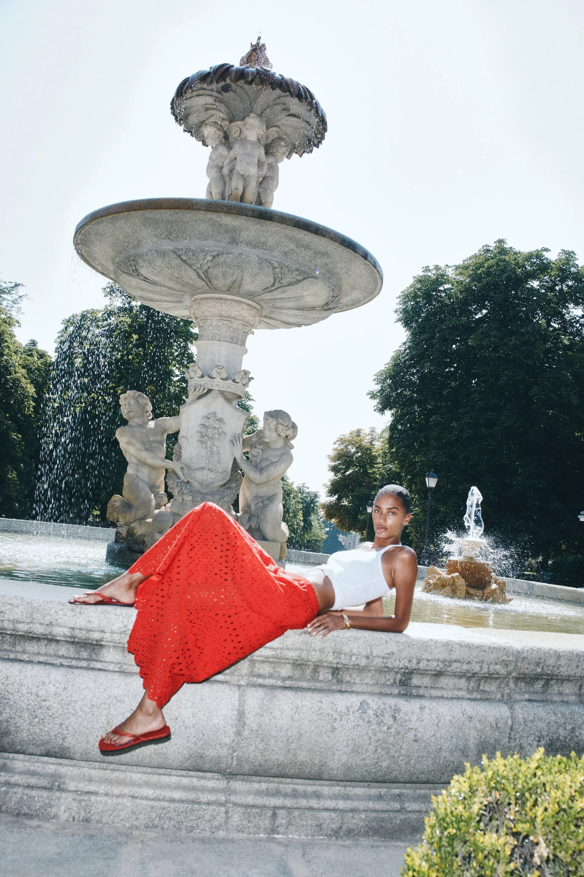 Jupe en broderie anglaise