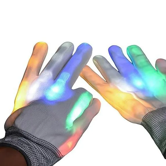 2026 New LED Luminous Fingertip Gloves | 7 Vibrant Lighting Modes | Perfect for Finger Dance Performances, Parties, and Stage Effects