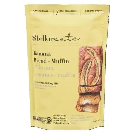 Mélange pain et muffin aux bananes sans gluten