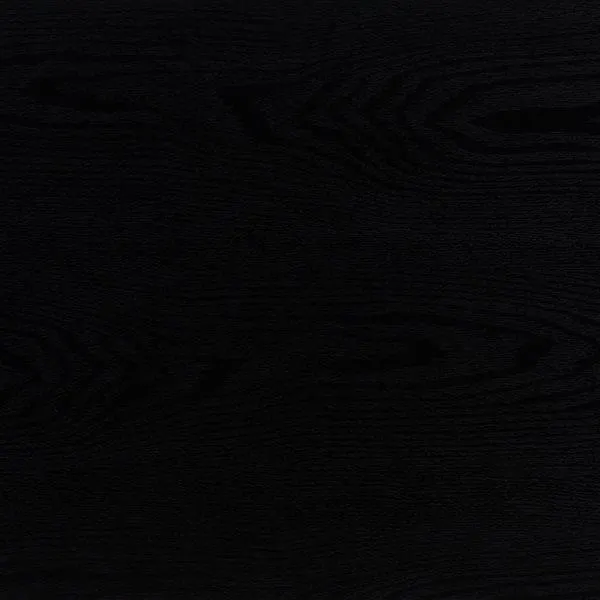 Table basse classique Alexander en bois d'ingénierie cannelé avec pieds en métal par Brentwood Valley Designs, noir