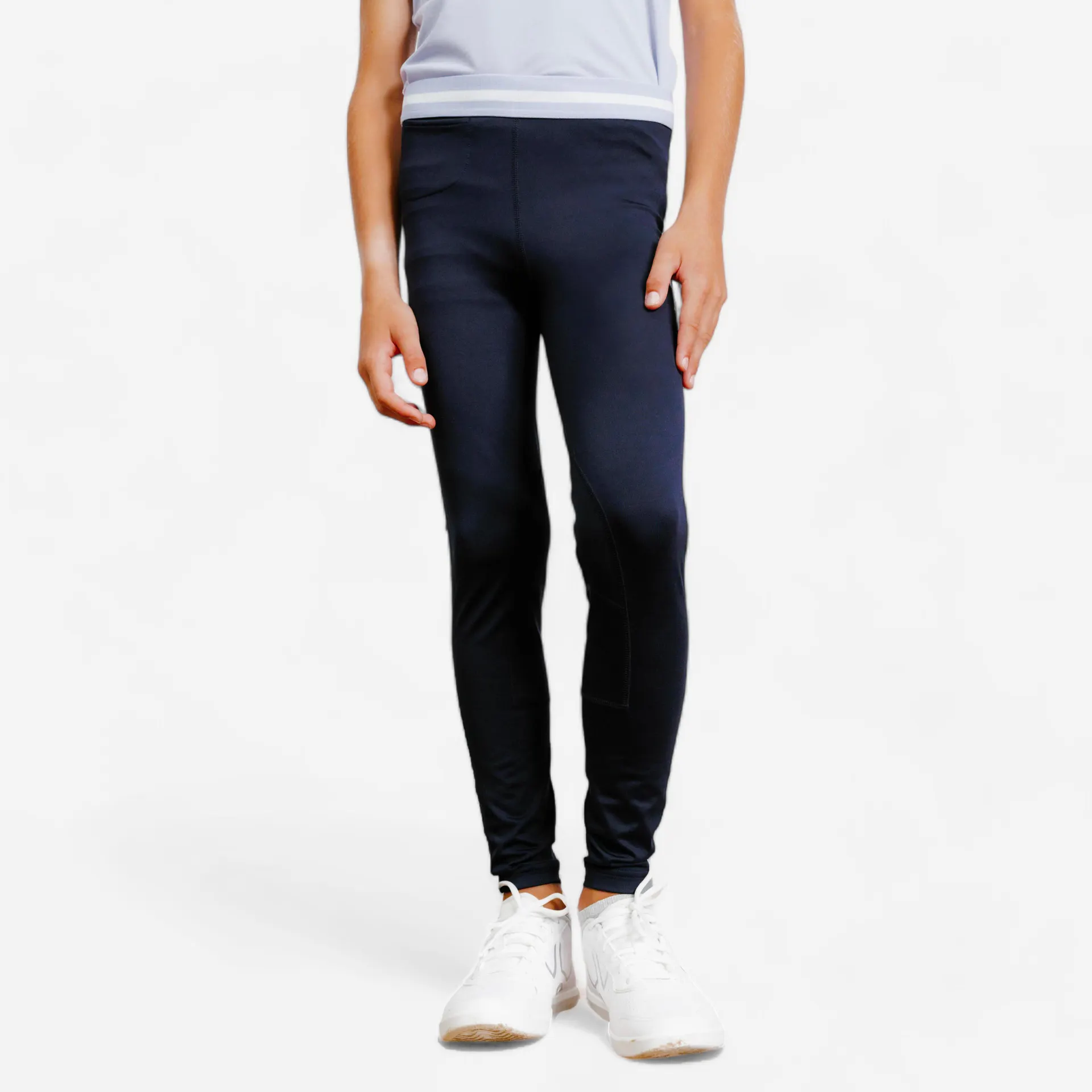 Legging d'équitation léger enfant - 100 bleu/violet