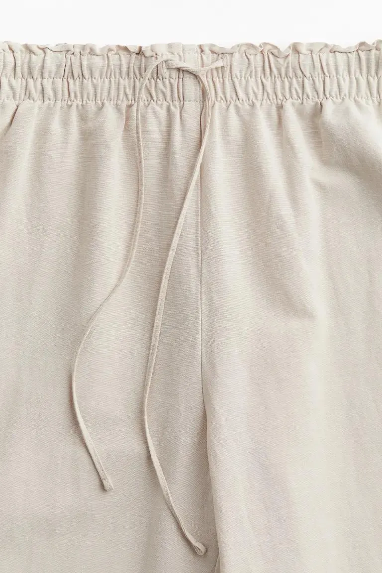 Pellavasekoitteiset housut