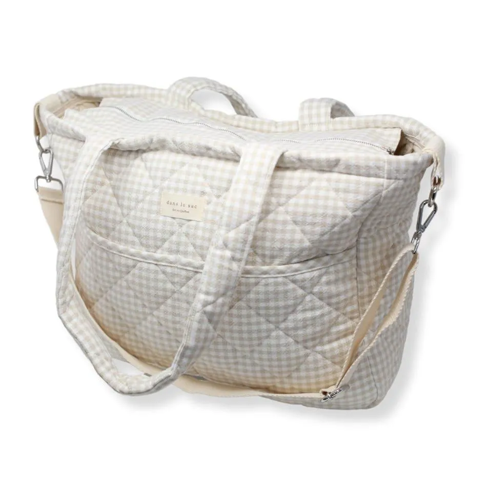 Sac à Couches - Vichy Beige