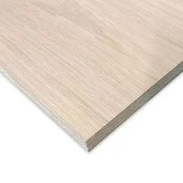 Panneau fini chêne blanc tranché Tigerply edge, âme en peuplier - 4' x 8' x 3/4'' (18mm)