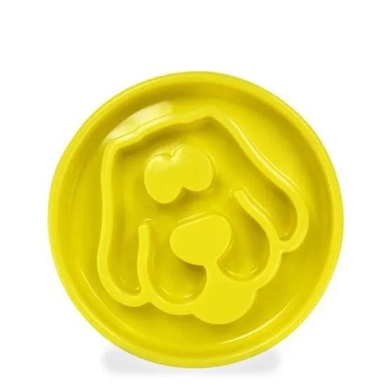 Bol modérateur jaune pour chien