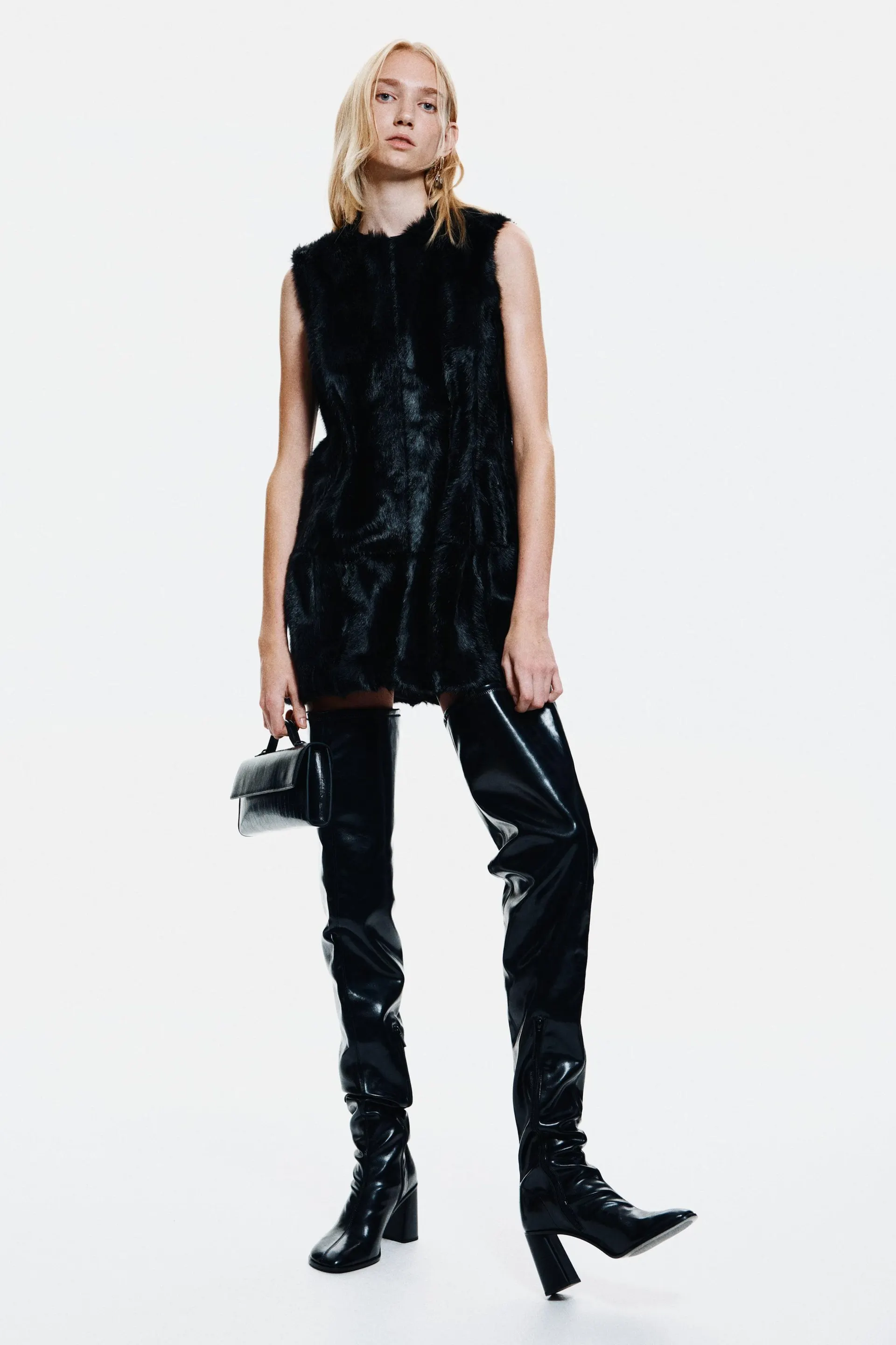 Robe avec dos à fermeture éclair