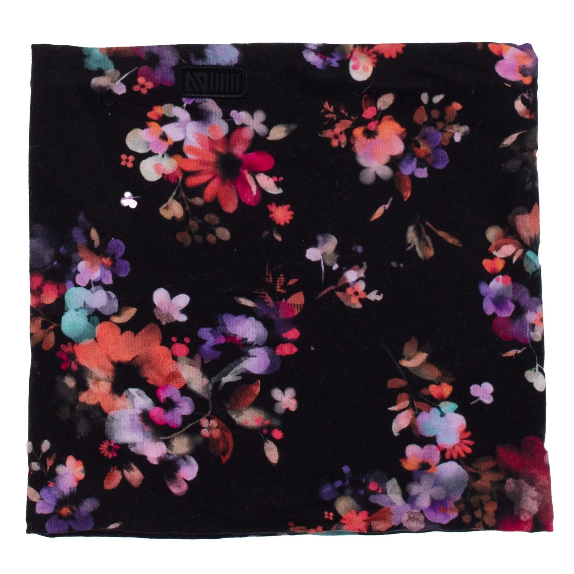 Black Printed Neckwarmer 12m-3