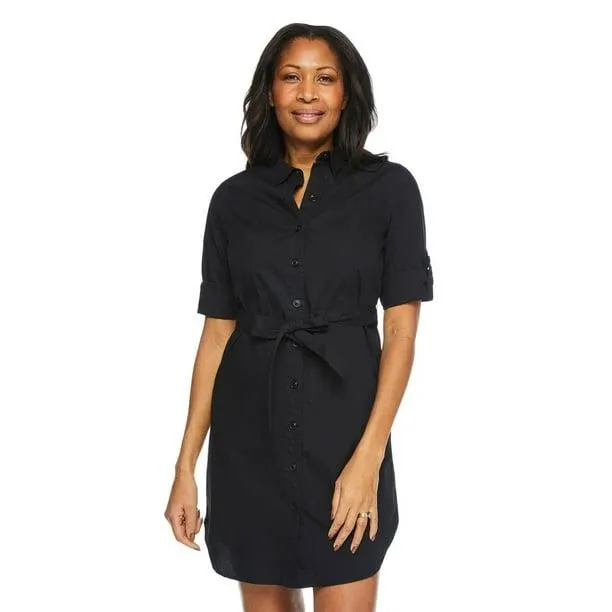 Robe-chemise à ceinture Iyla pour femmes Tailles P-TTG