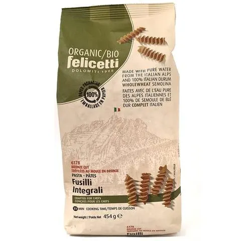 Pâtes de blé dur complet biologiques - Fusilli no 6178