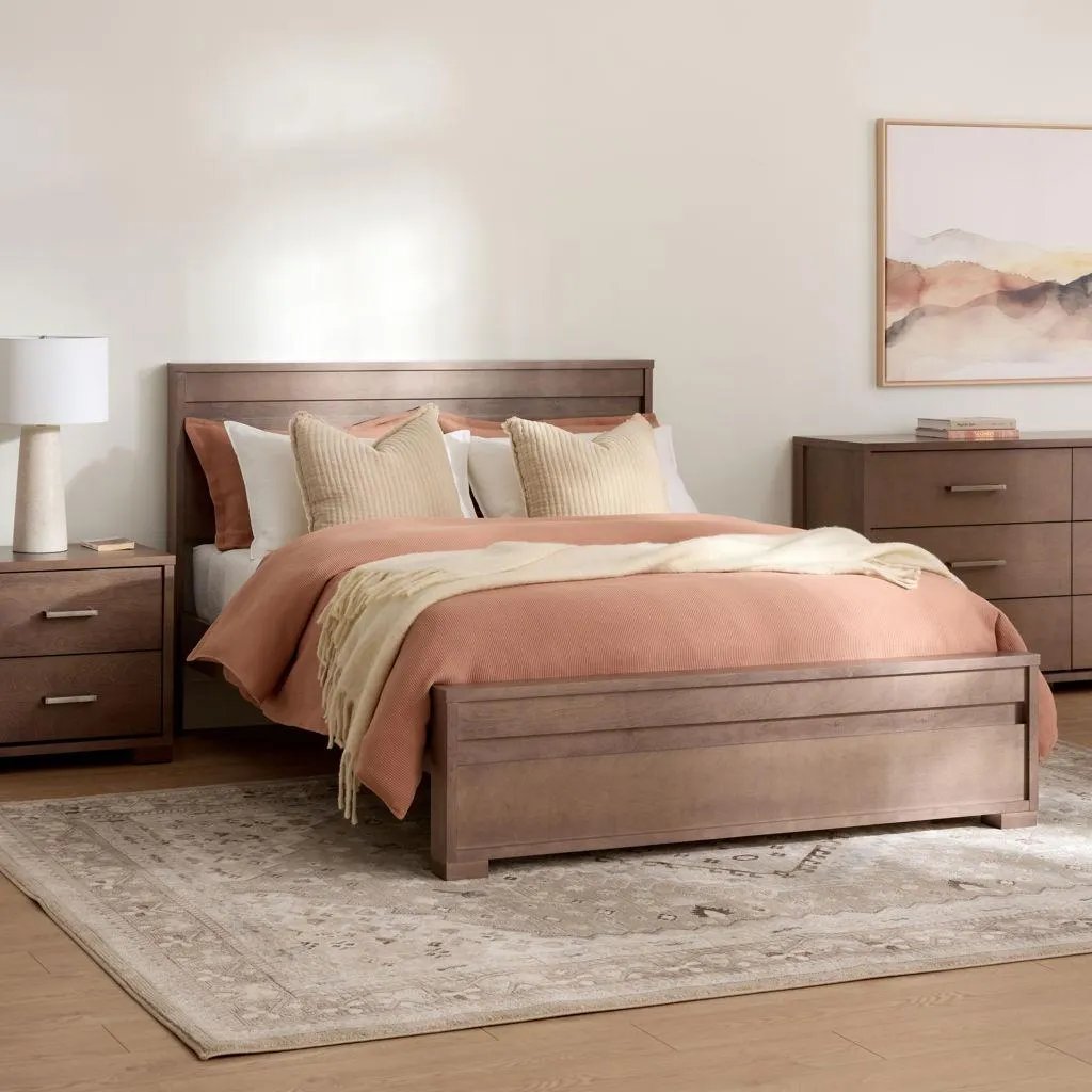 Mobilier de chambre à coucher série 3200 praline - Très grand lit