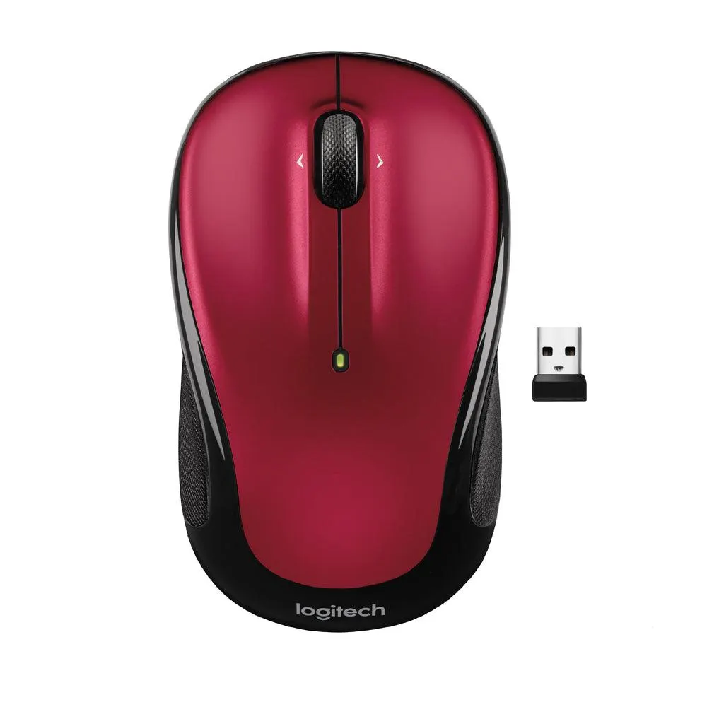 Logitech - Souris sans fil M325S 2,4 GHz avec récepteur USB - Rouge