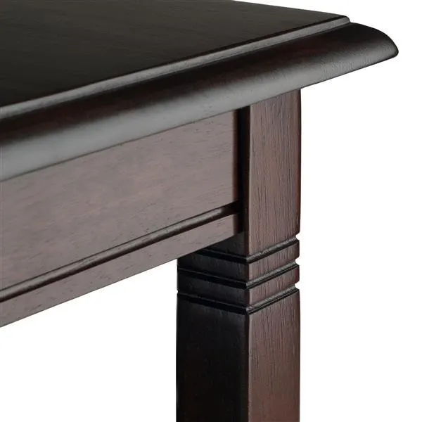 Table à café Nolan, 37 po x 18,03 po, bois, cappuccino