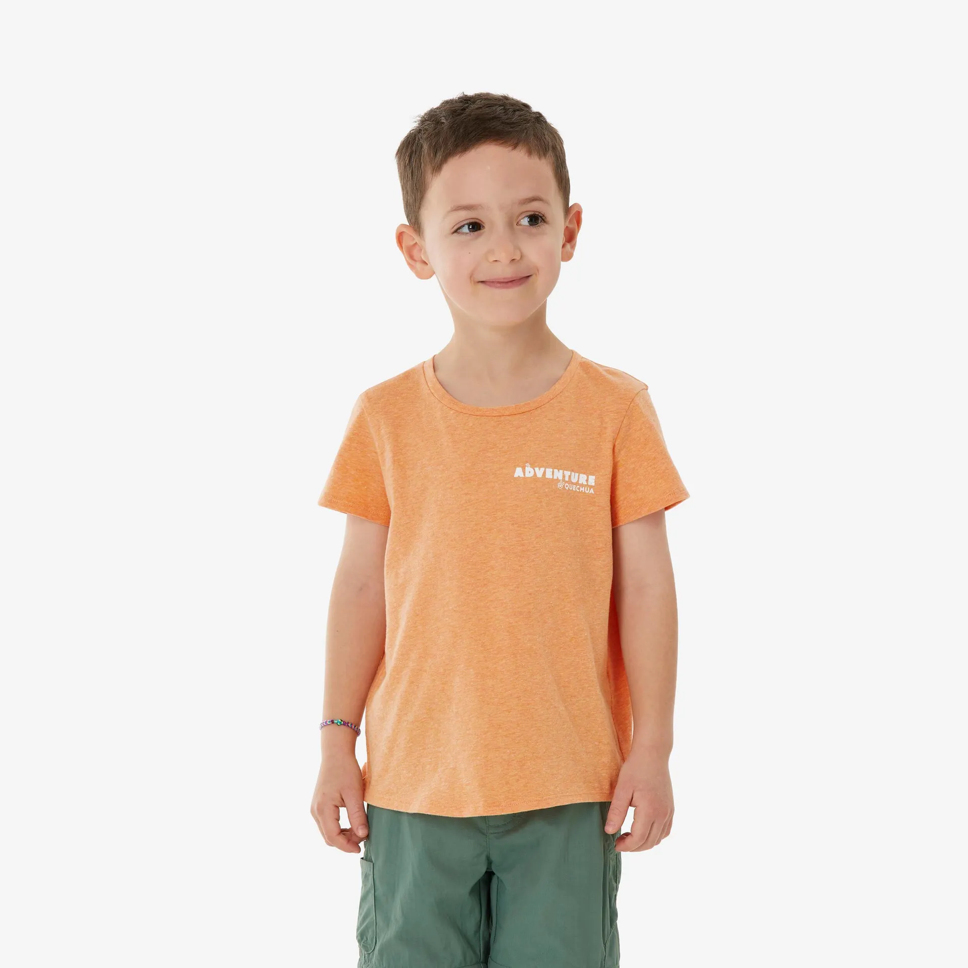 T-shirt de randonnée enfant - NH100 orange 2-6 ans