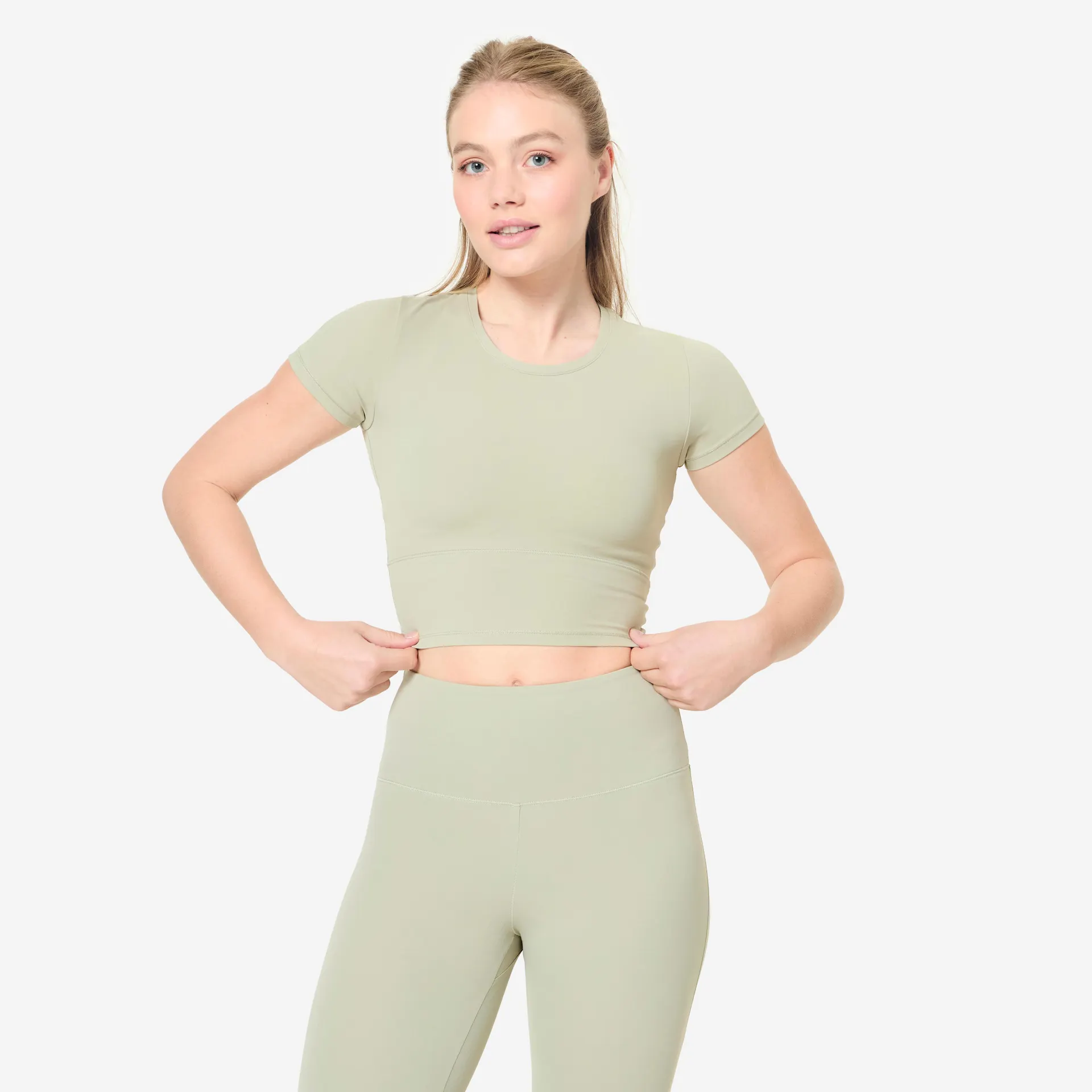 T-shirt de yoga et de pilates extensible et doux, Breathe